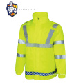 High Visibility Safety Orange Jackets Mens Winter Coats Reflective Rain Jacket Wholesale orange hi viz fleece jacket